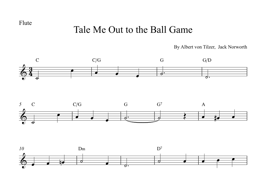 Take Me Out To The Ball Game (arr. Alex Nunes Rodrigues)