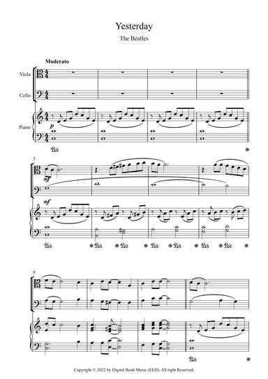 Yesterday (arr. Digital Book Music)