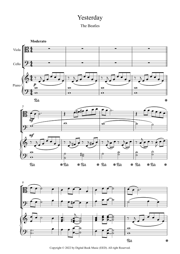 Yesterday (arr. Digital Book Music)