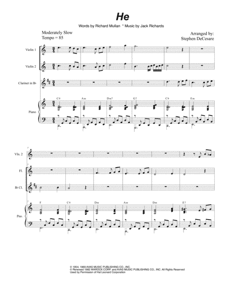 He (arr. Stephen DeCesare)