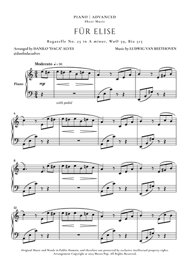 Für Elise (arr. Danilo "Daca" Alves)