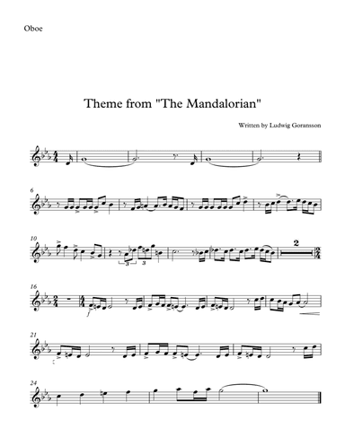 The Mandalorian (arr. SongBird Music)