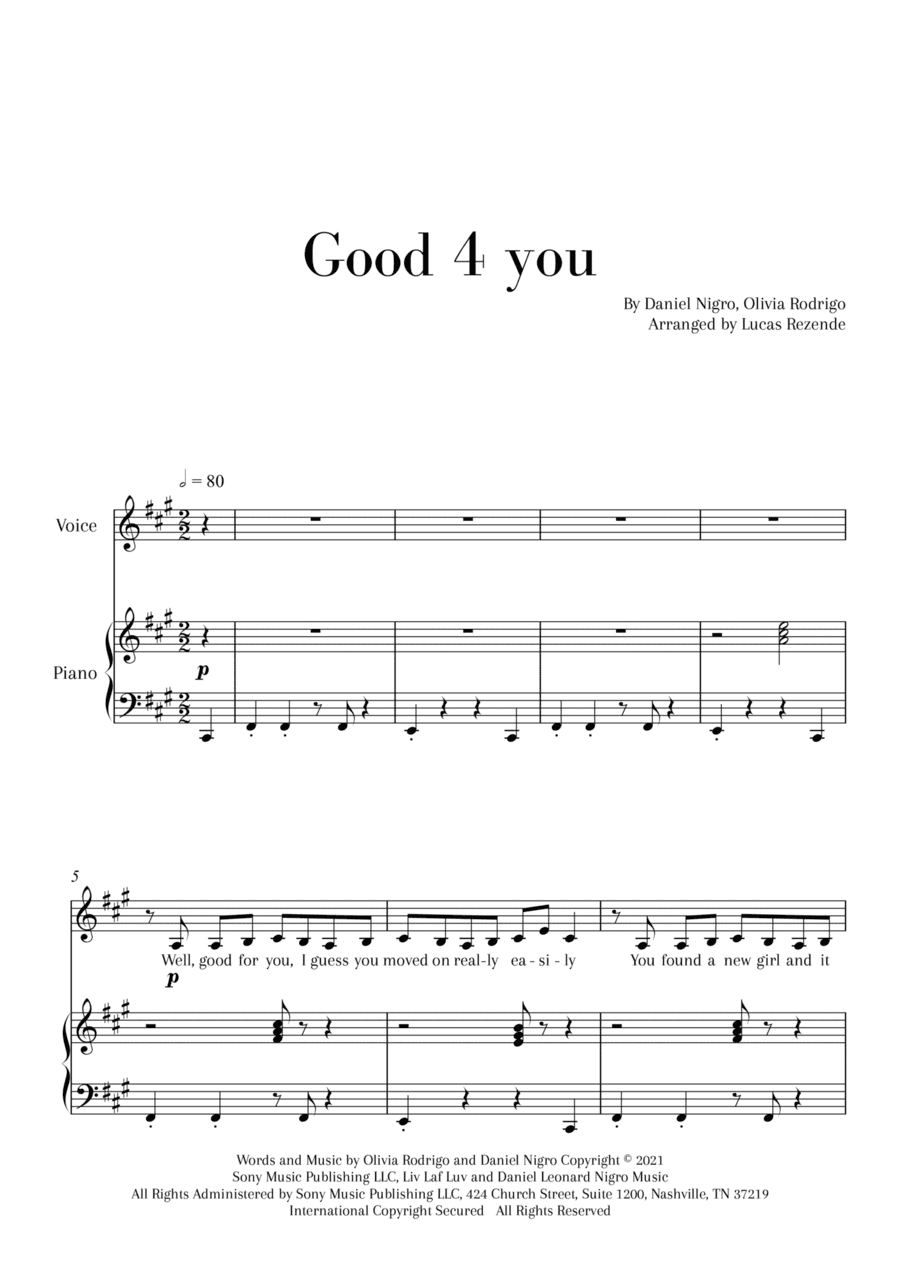 Good 4 U (arr. Lucas Rezende)