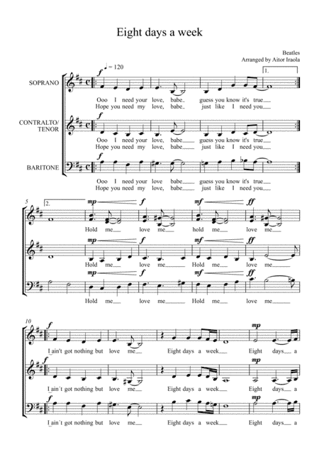 Eight Days A Week (arr. Aitor Iraola)