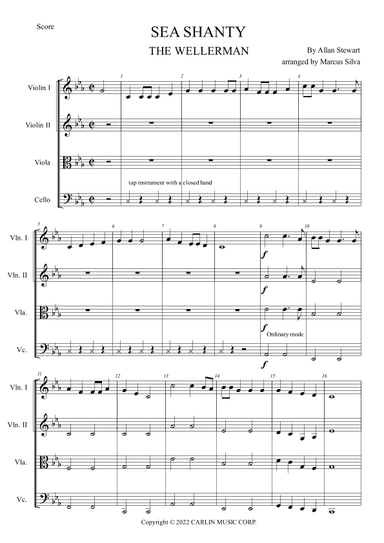 Sea Shanty The Wellerman (arr. Marcus Silva)