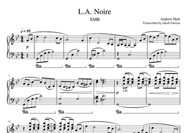 L.a. Noire Main Theme (arr. Jakob Gierens)