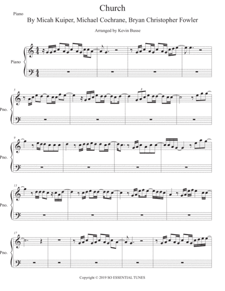 Church (take Me Back) (arr. Kevin Busse)