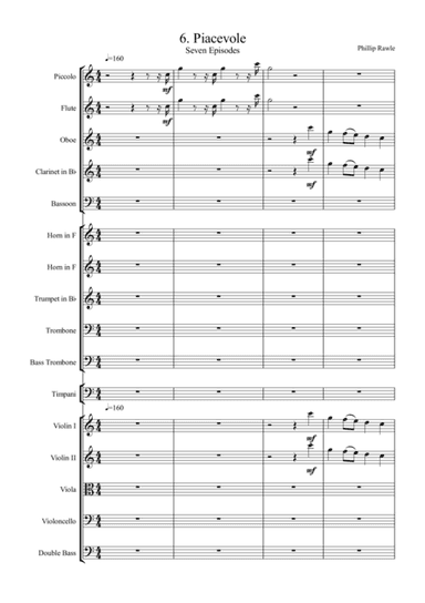 Piacevole.No. 6  from Seven Episodes for orchestra