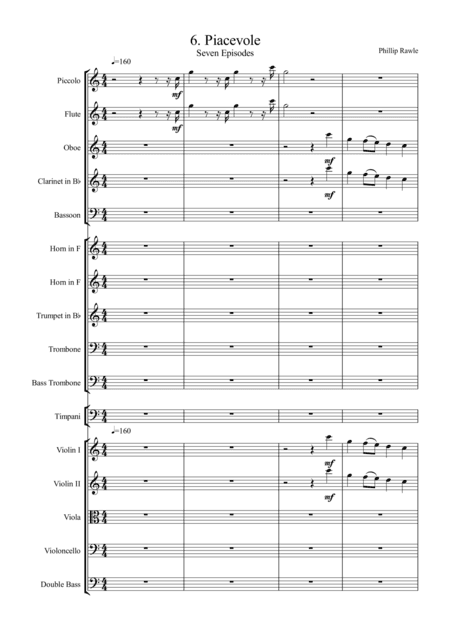 Piacevole.No. 6  from Seven Episodes for orchestra