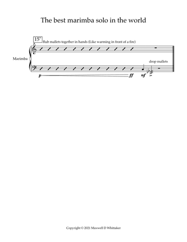 The Best Marimba Solo in the World