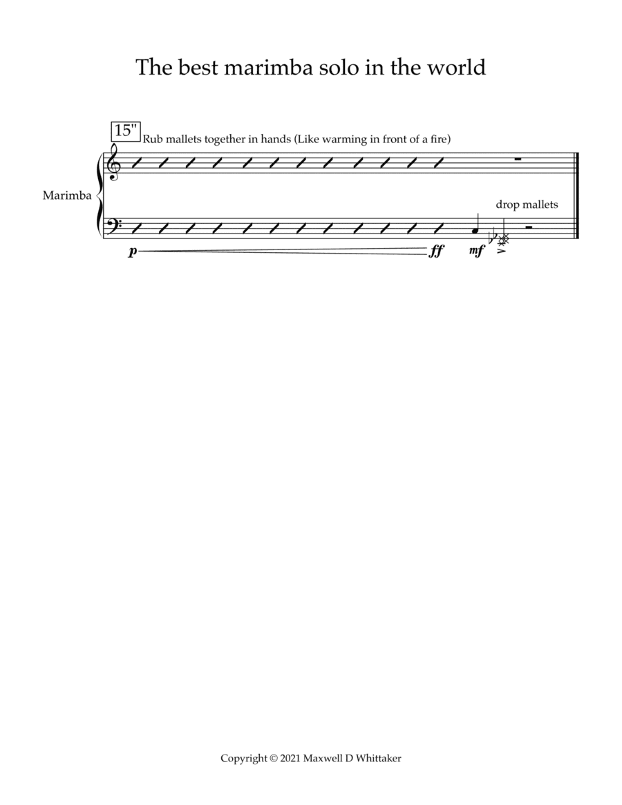 The Best Marimba Solo in the World