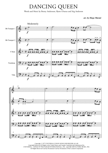 Dancing Queen (arr. Diego Marani)