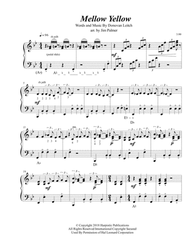 Mellow Yellow (arr. Jim Palmer)