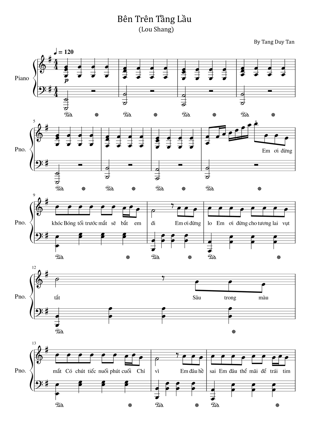 Lou Shang (arr. poon)