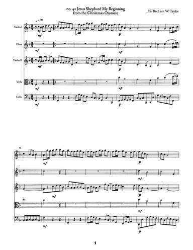 Jesus Shephard My Beginning (arr. William Taylor)