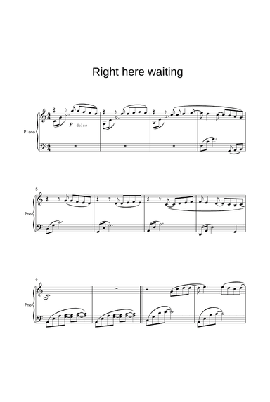 Right Here Waiting (arr. Richard Marx)