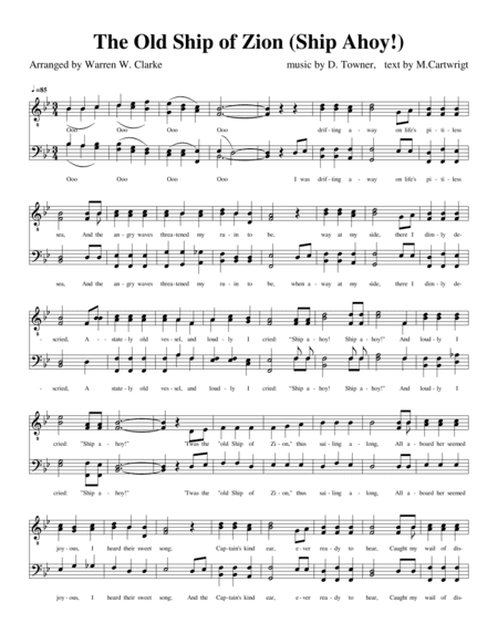 The Old Ship of Zion (Ship Ahoy!) (arr. Warren W. Clarke)