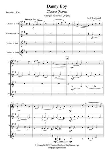 Danny Boy (arr. Thomas Quigley)