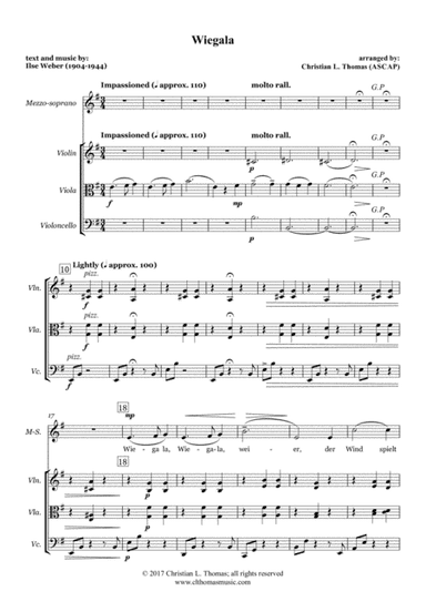 Wiegala - Weber (arr. Christian L. Thomas)