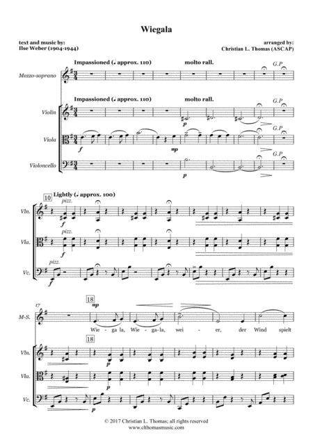 Wiegala - Weber (arr. Christian L. Thomas)