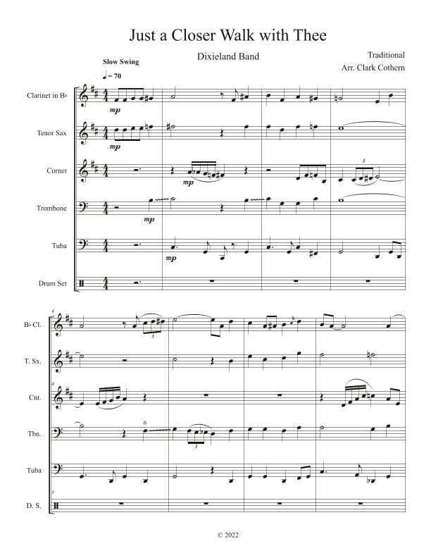 Just a Closer Walk with Thee (arr. Clark Cothern)