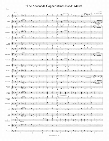 Anaconda Copper Mines March for Concert Band by Seitz (arr. Emmett Anglin)