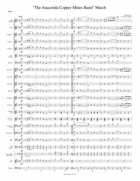 Anaconda Copper Mines March for Concert Band by Seitz (arr. Emmett Anglin)