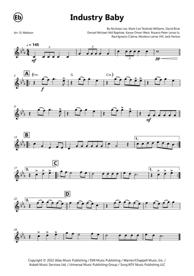 Industry Baby (arr. Douglas Wattson)