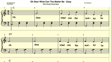 Oh Dear What Can The Matter Be - Easy (arr. Doug Abbott)