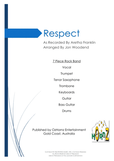 Respect (arr. Jon Woodend)