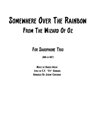 Over The Rainbow (from The Wizard Of Oz) (arr. Jeremy Corcoran)