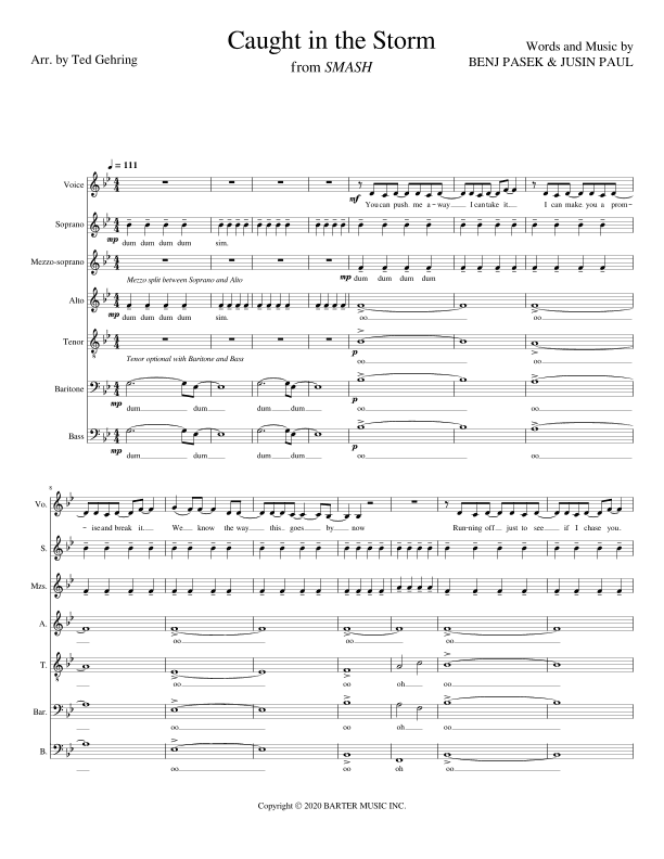 Caught In The Storm (arr. Ted Gehring)
