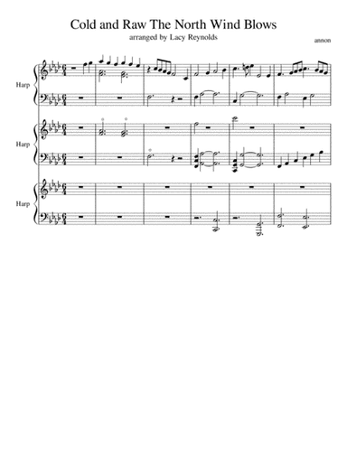 Cold and Raw The North Wind Blows (arr. Lacy Reynolds)