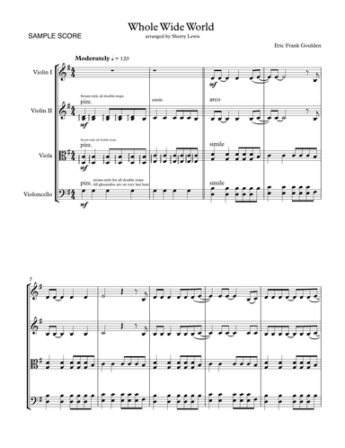 Whole Wide World (arr. Sherry Lewis)