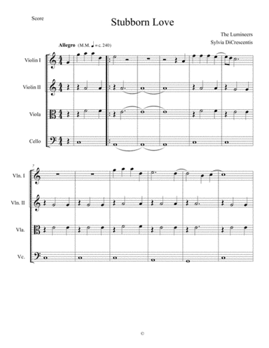 Stubborn Love (arr. Sylvia DiCrescentis)