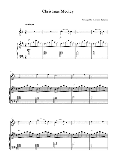 Christmas Medley (Clarinet in A and piano) (arr. Kaiserin Rebecca)