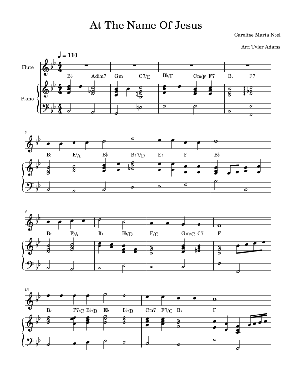 At The Name Of Jesus (arr. Tyler Adams)