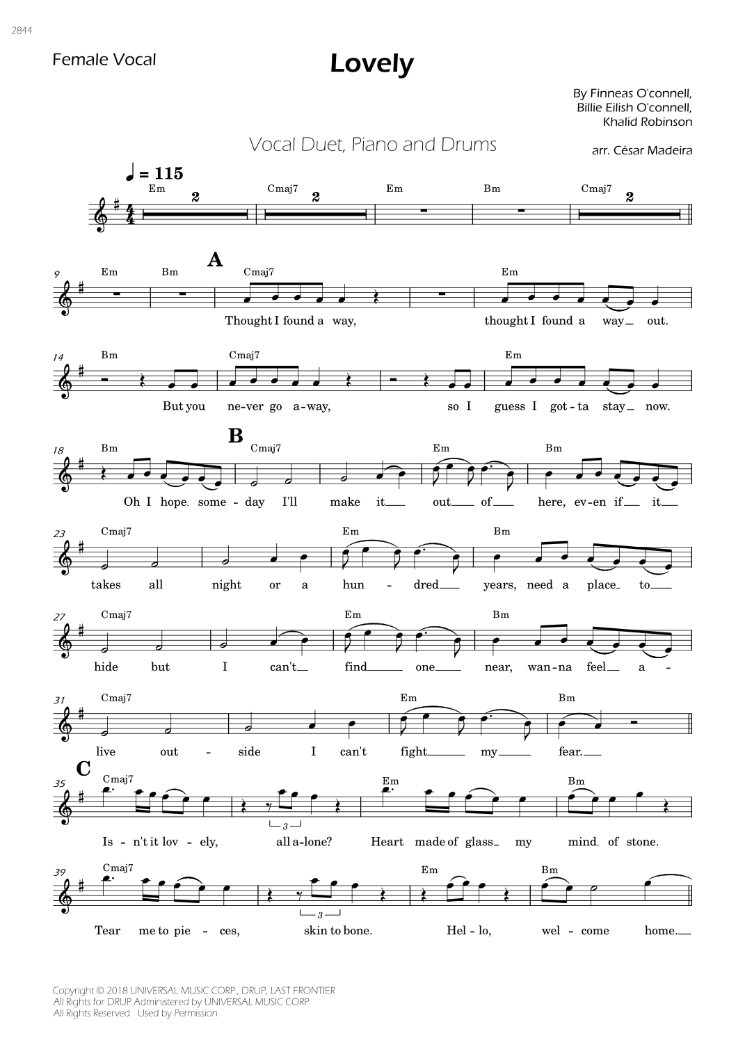 Lovely (arr. César Madeira)