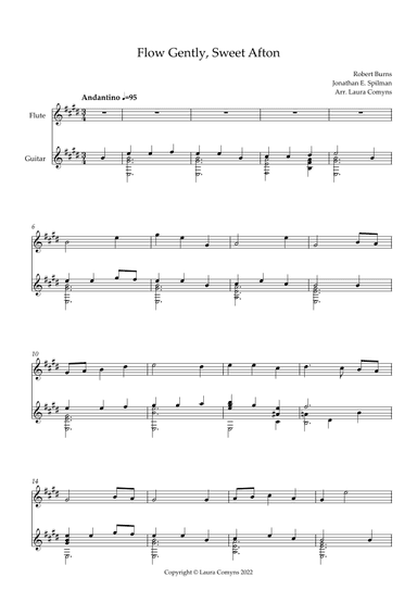 Flow Gently, Sweet Afton (arr. Laura Comyns)