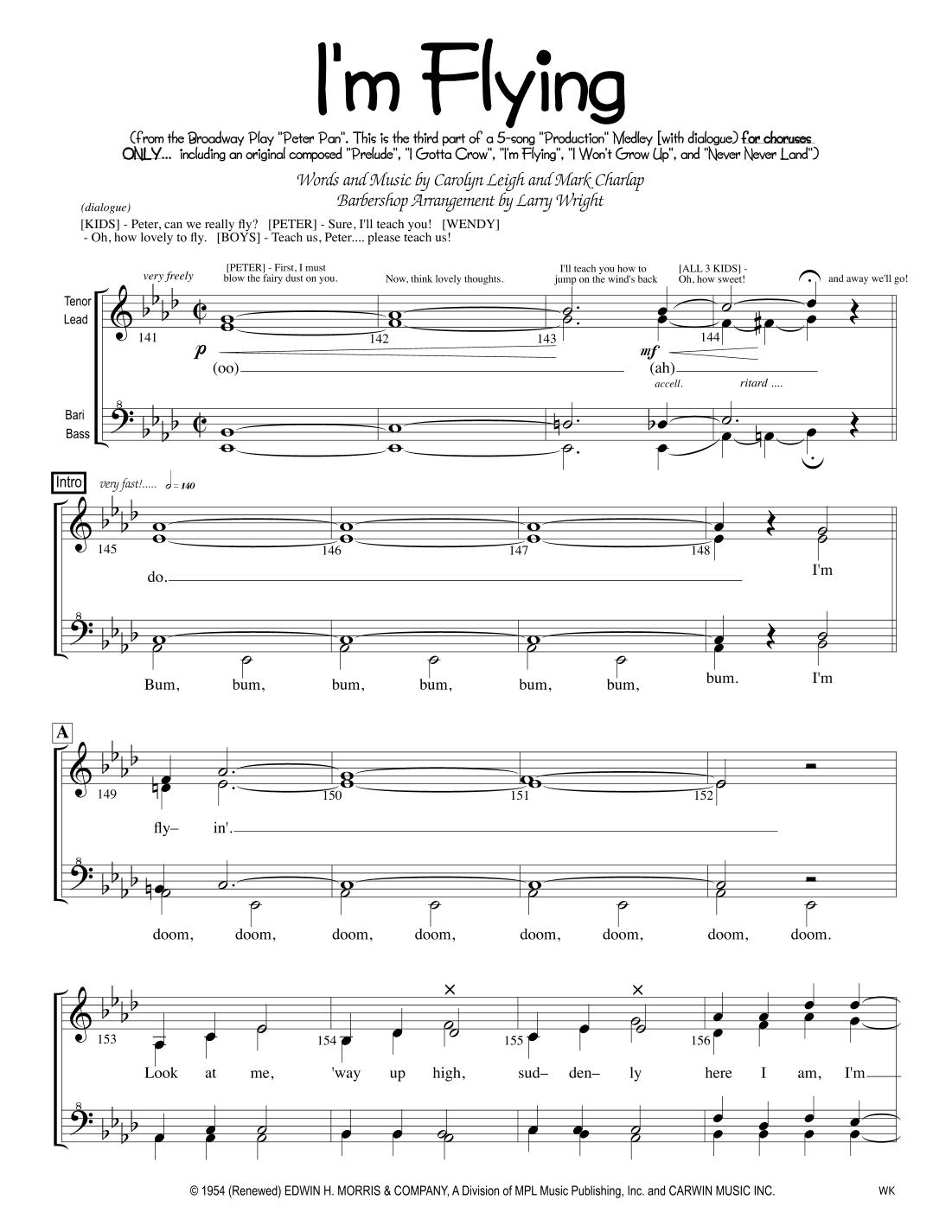 I'm Flying (arr. Larry Wright)