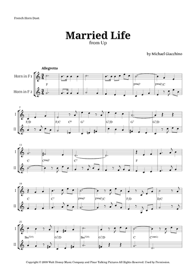 Married Life (arr. Langanho)