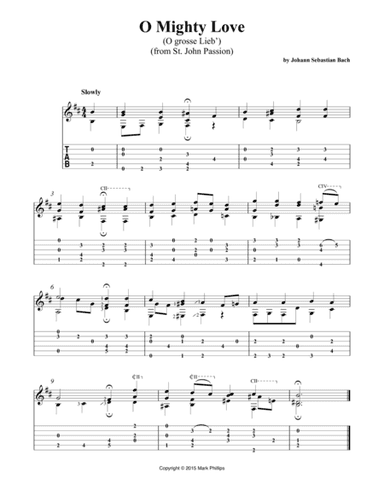 O Mighty Love (O grosse Lieb’) (arr. Mark Phillips)