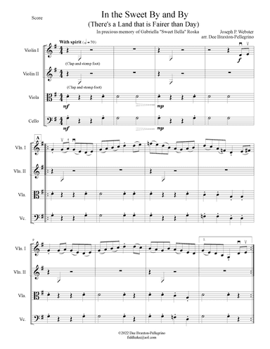 In the  Sweet By and By (arr. DEE BRAXTON PELLEGRINO)