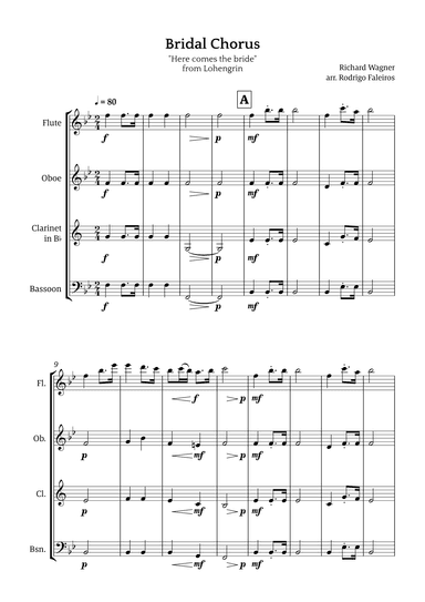 Bridal Chorus (Here Comes The Bride) (arr. Rodrigo Faleiros)