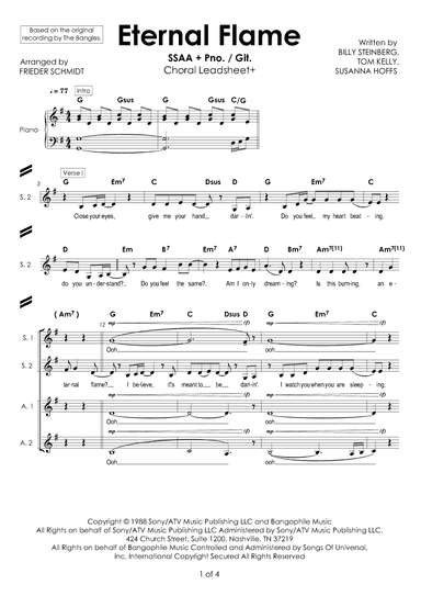 Eternal Flame (arr. Frieder Schmidt)