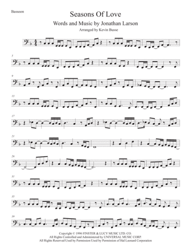 Seasons Of Love (arr. Kevin Busse)