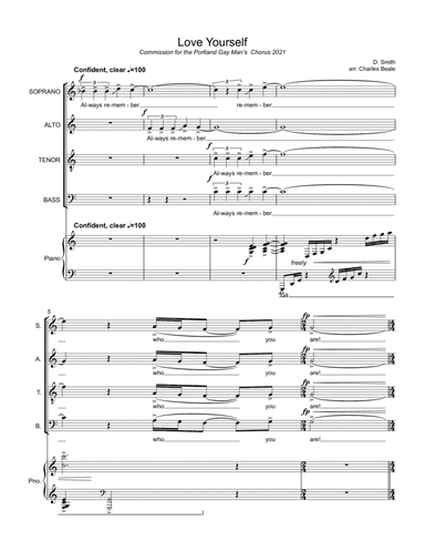 Love Yourself (arr. Charles Beale)