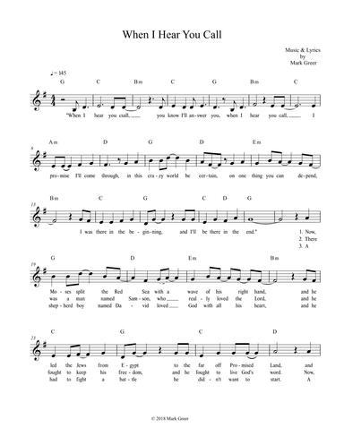 When I Hear You Call