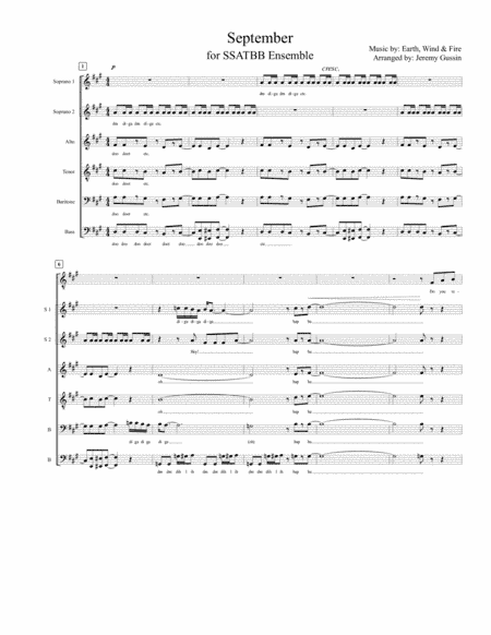 September (arr. Jeremy Gussin)
