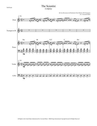 The Scientist (arr. Fernando Britto)
